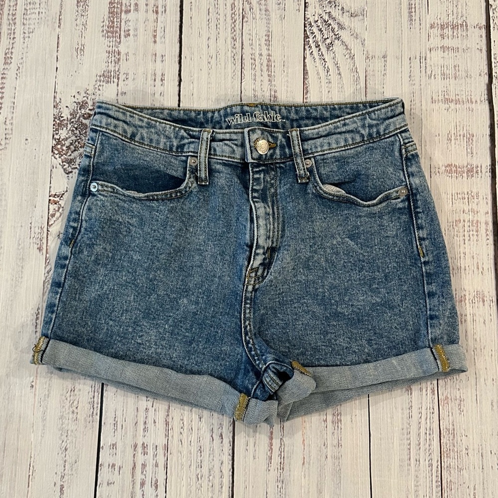 ‼️6/$15‼️Wild Fable Women’s Denim Blue High Rise Short Shorts